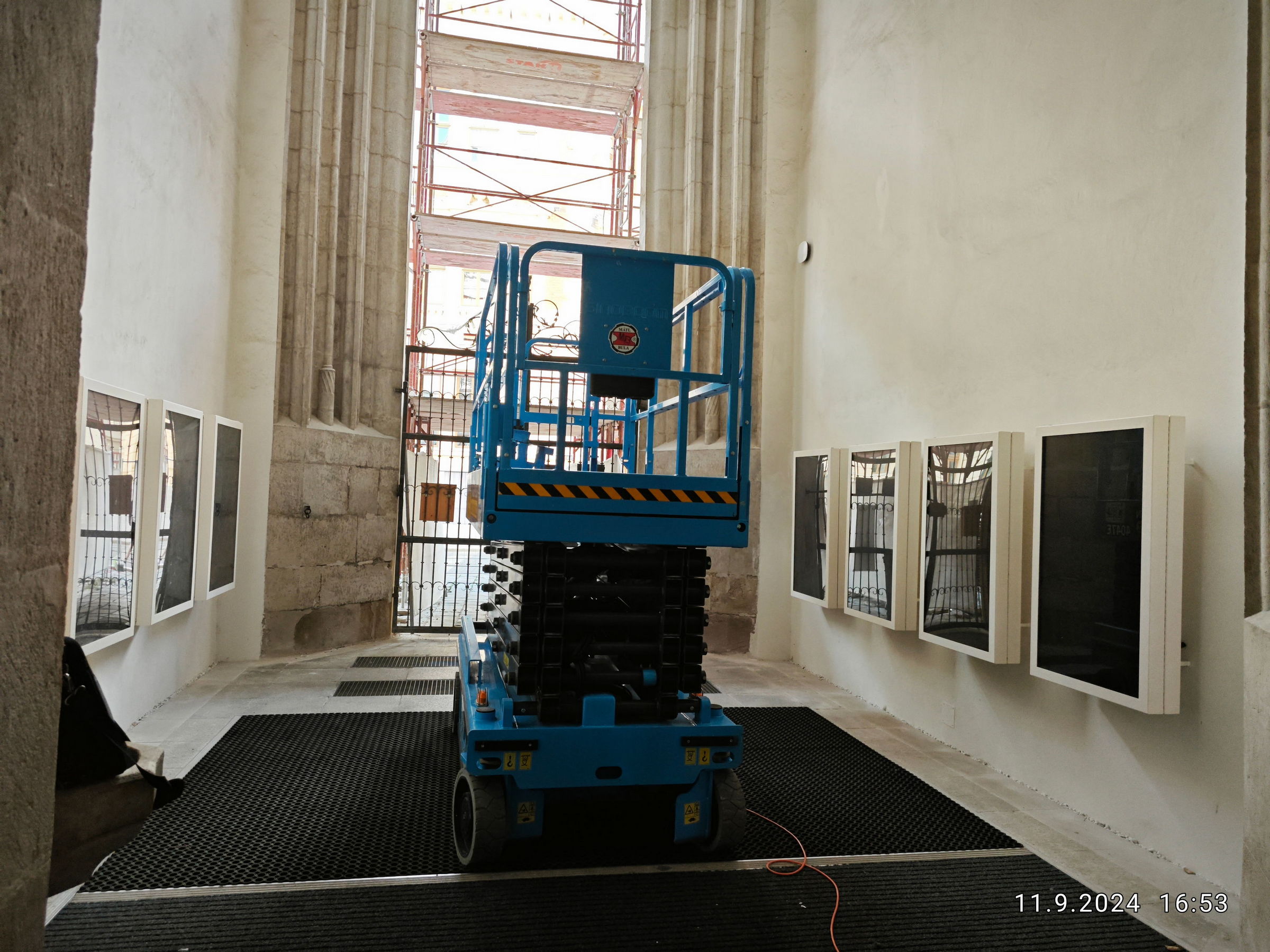 Kostel sv. Jakuba Brno – elektroinstalace a výmalba
